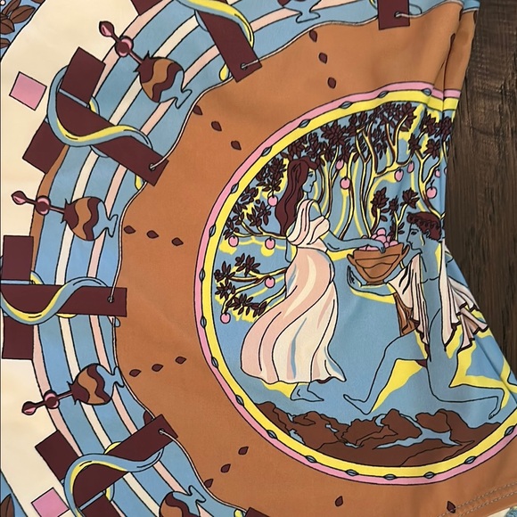 ✨ NEW Tory Burch Clip Tank Swimsuit – T Garden Print – Size S ✨ - Picture 11 of 14